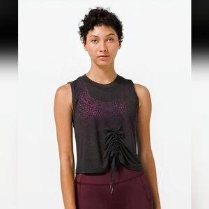 Lululemon Cinch Me Up Front Tank Veil Black 4